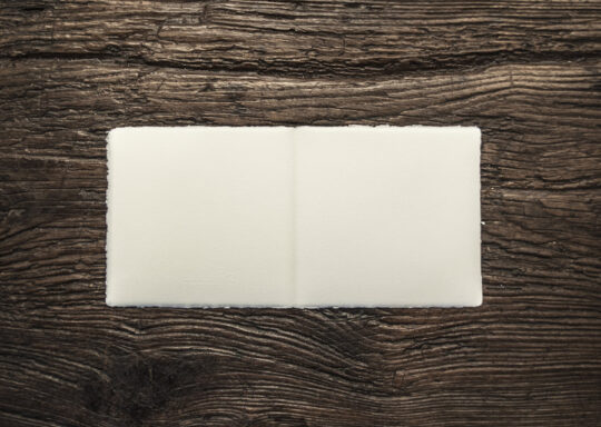 Folded invitation "Amatruda" square model