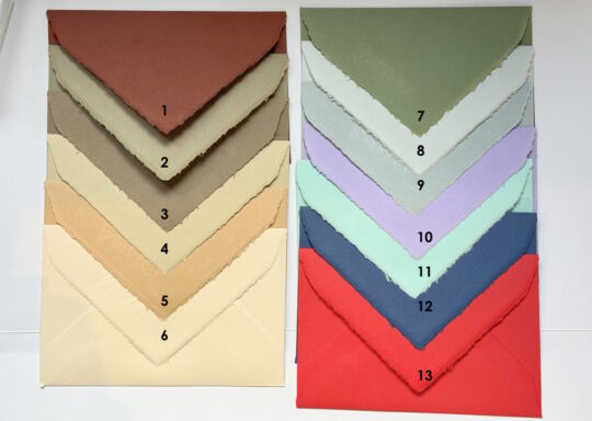 Classic envelope "Amalfi" model (coloured)